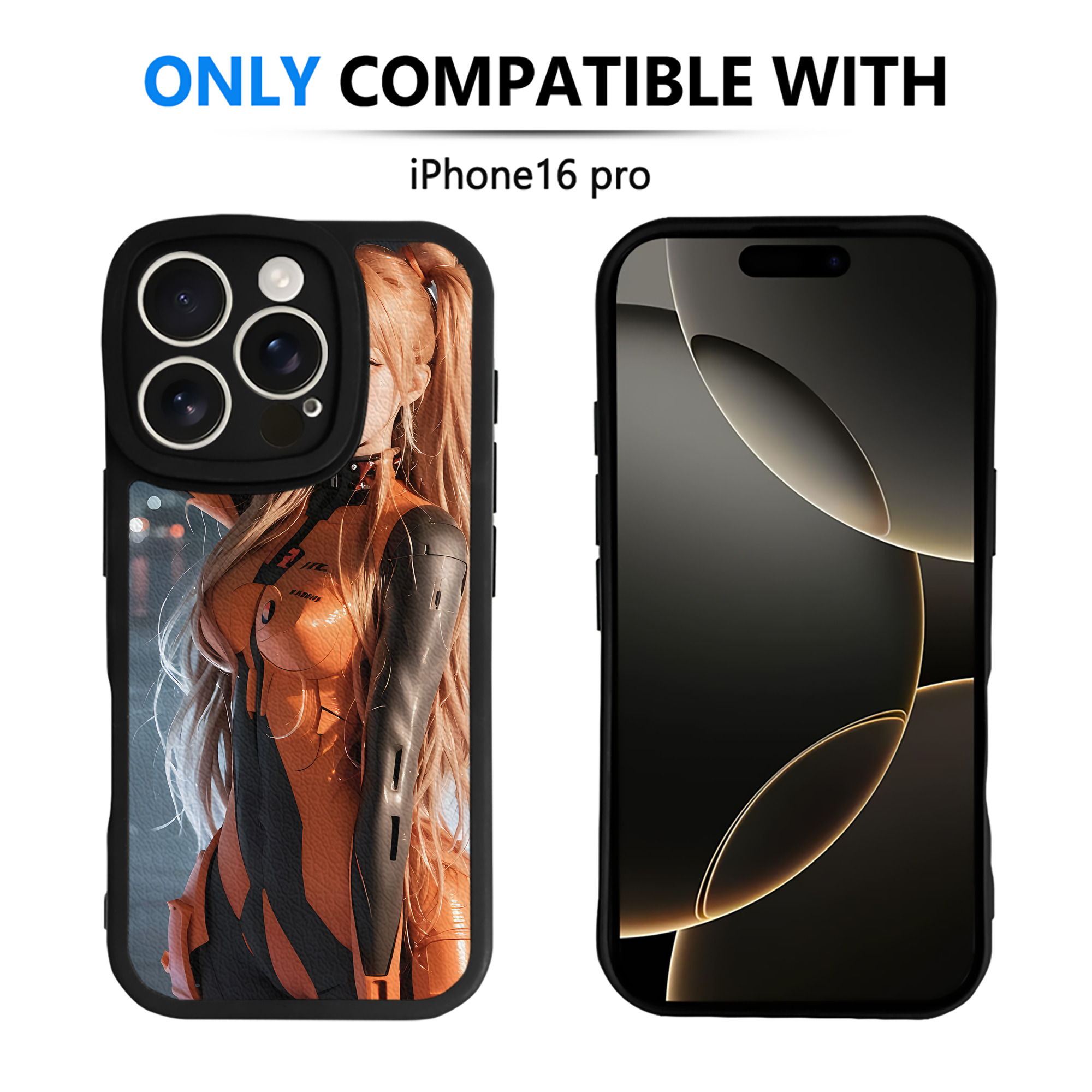 （画像用） EVA 新世紀エヴァンゲリオン 【iPhone 16シリーズ対応】シリコンスマホケース（レザー調） 材質：シリコン